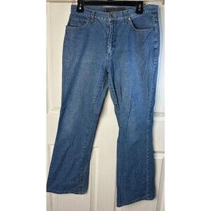GLO Jeans Womens's 32"X33" BootCut Medium Wash 100% Cotton 5 Pocket Denim